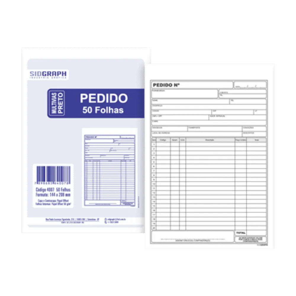 PEDIDO C/ COPIA 144X208 C/20 50F SIDGRAPH