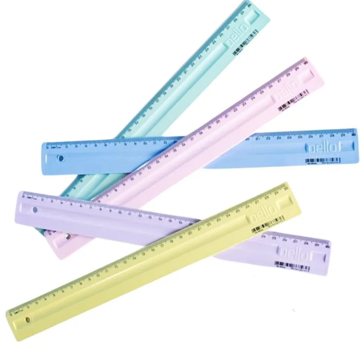 REGUA 30CM SERENA 3114.SS CORES PASTEL DELLO