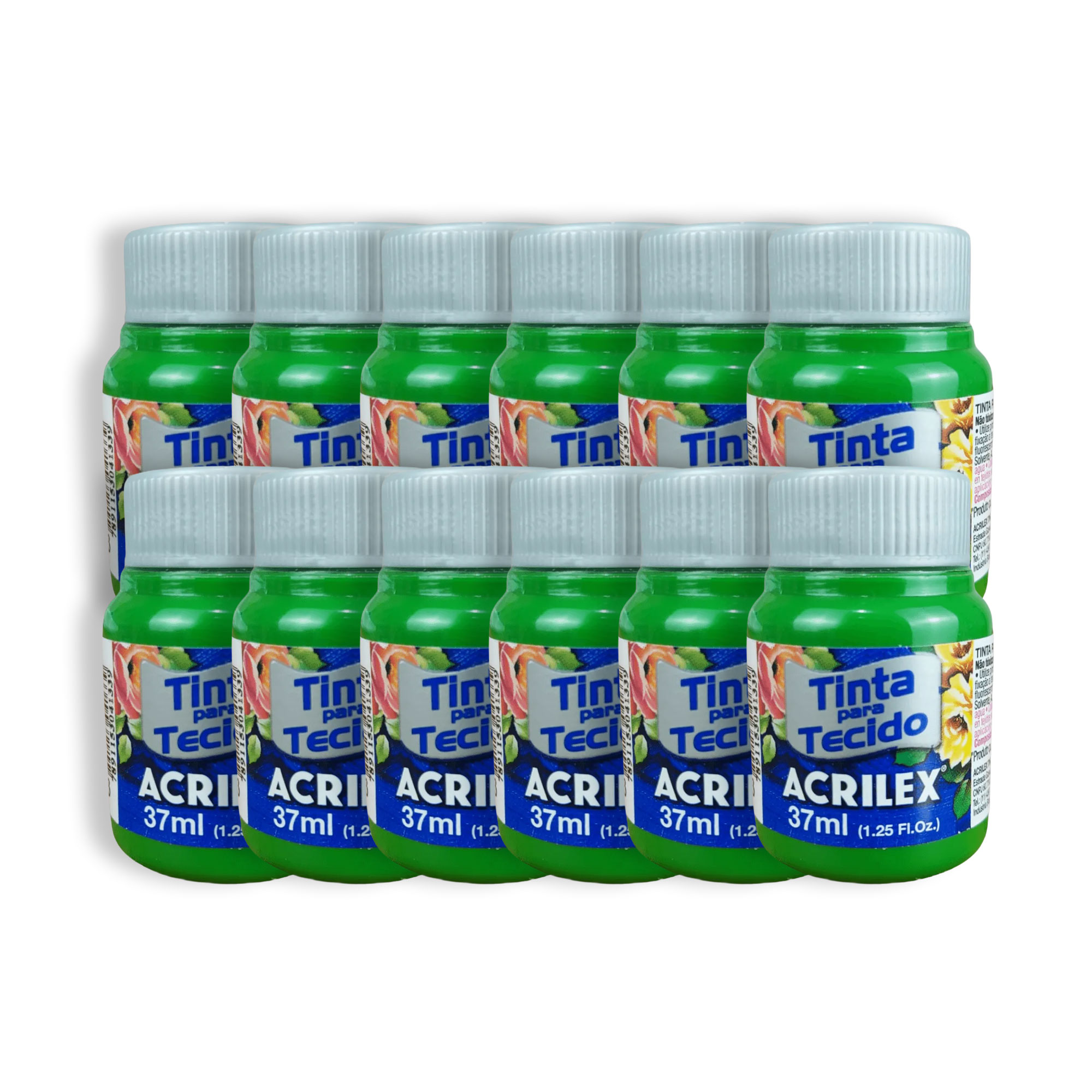 TINTA P/TECIDO 37ML 513 FOSCA C/12 VD MUSGO ACRILEX