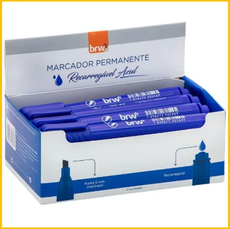 MARCADOR PERM RECARREG C/12 CA7001 AZ BRW