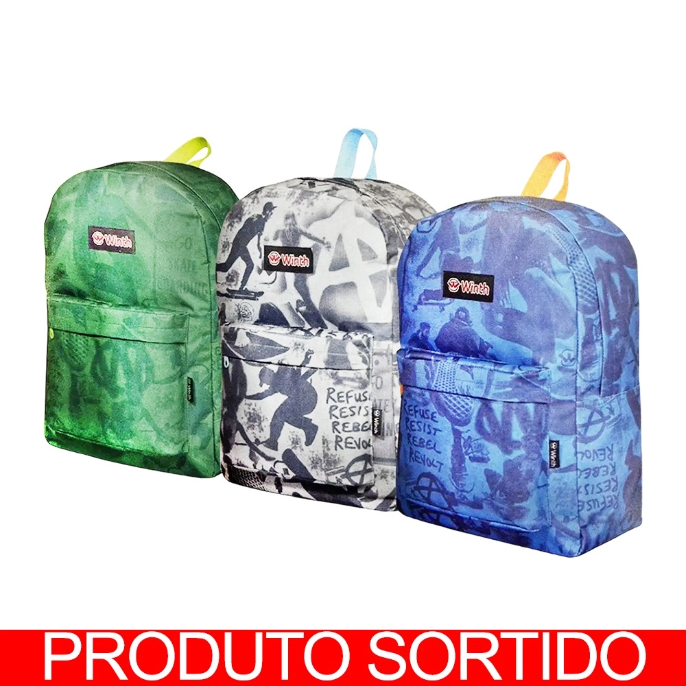 MOCHILA MASC JUV BASIC BPG21534 CORES ROCIE