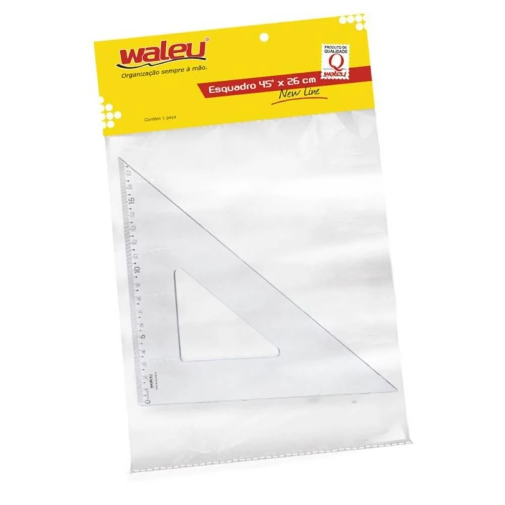 ESQUADRO 26CM 45° C/10 CR WALEU