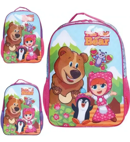 MOCHILA C/RODAS + LANCHEIRA THE GIRL AND BEAR ROCIE
