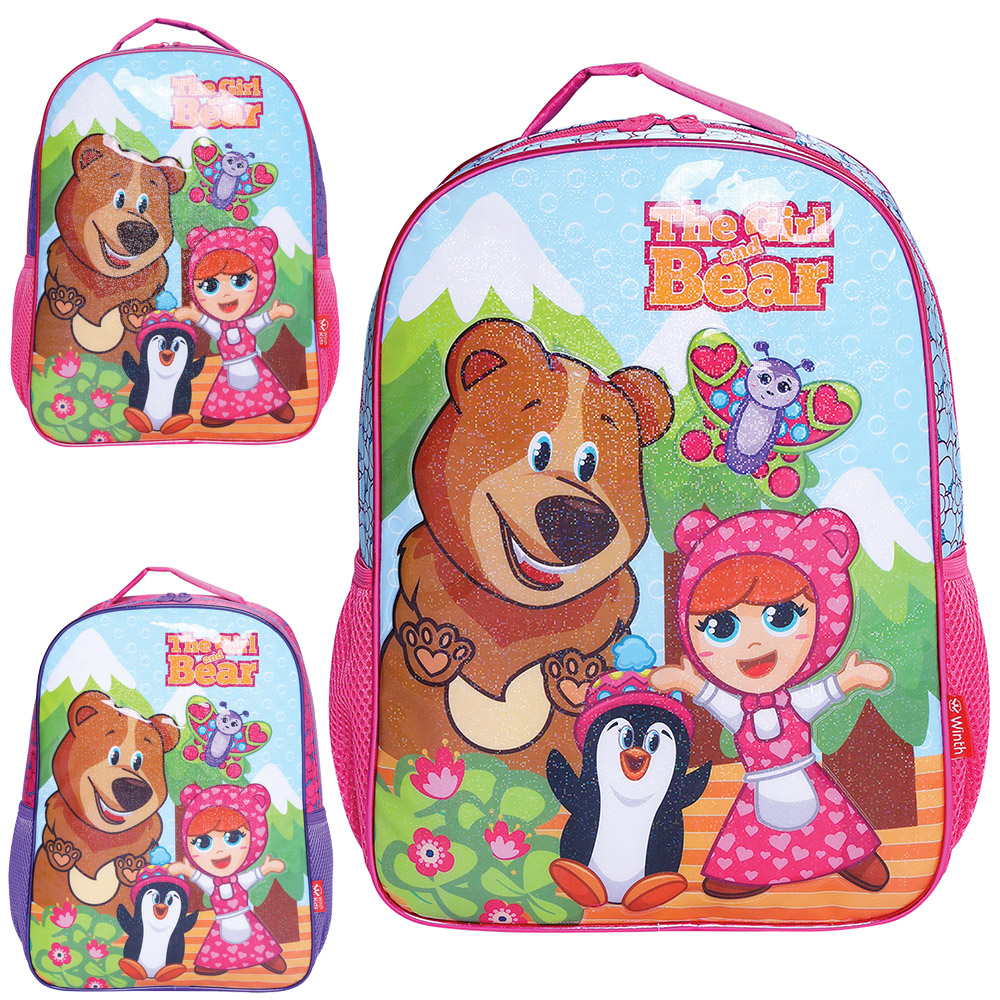 MOCHILA FEM WKIDS THE GIRL AND BEAR ROCIE