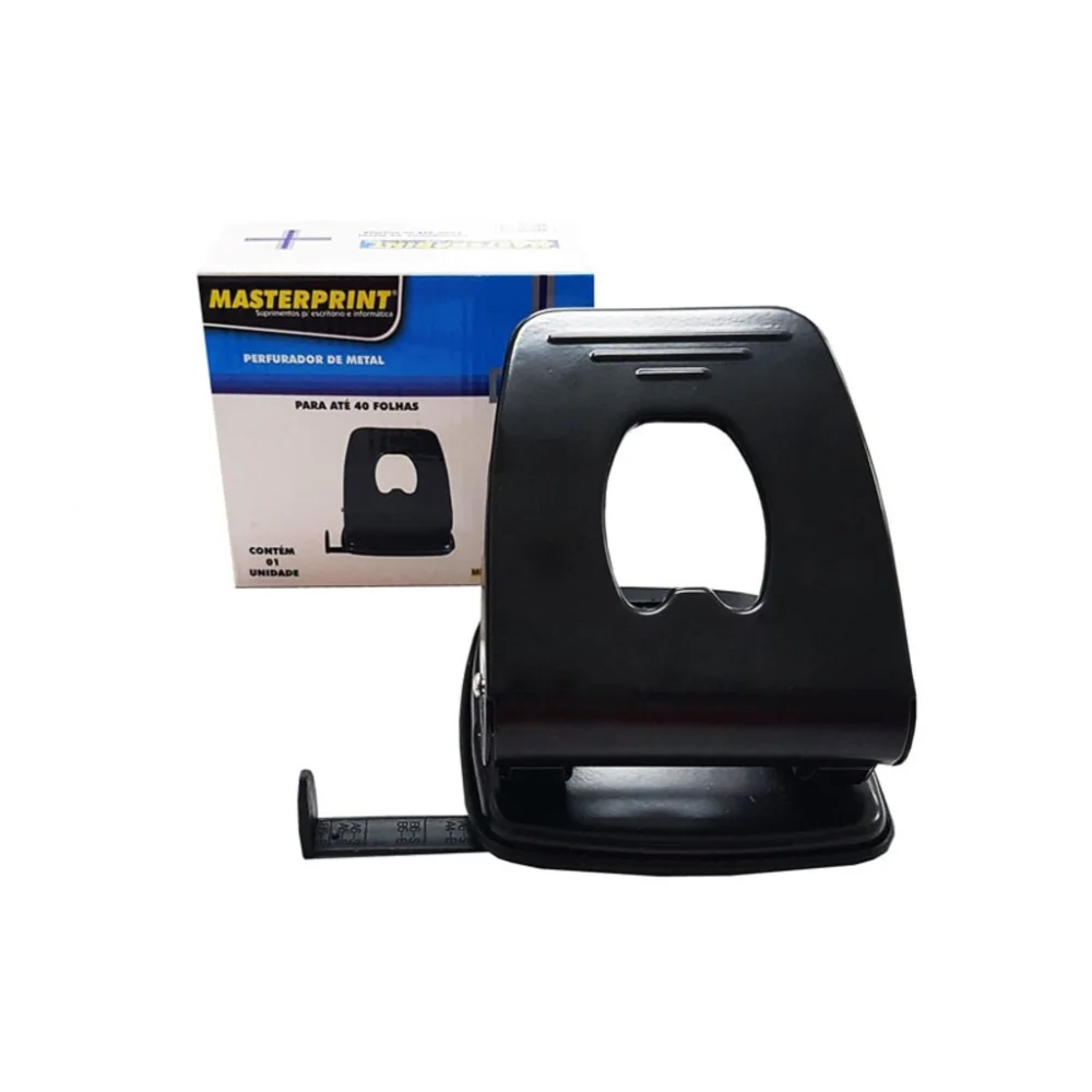 PERFURADOR 2 FUROS METAL 40F MP802 PR MASTERPRINT