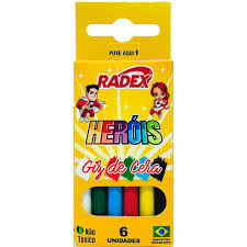 GIZ DE CERA 6UN CORES HEROIS RADEX