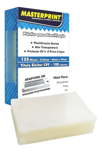 POLASEAL T ELEITOR/CPF 05 66X99 C/100 MASTERPRINT