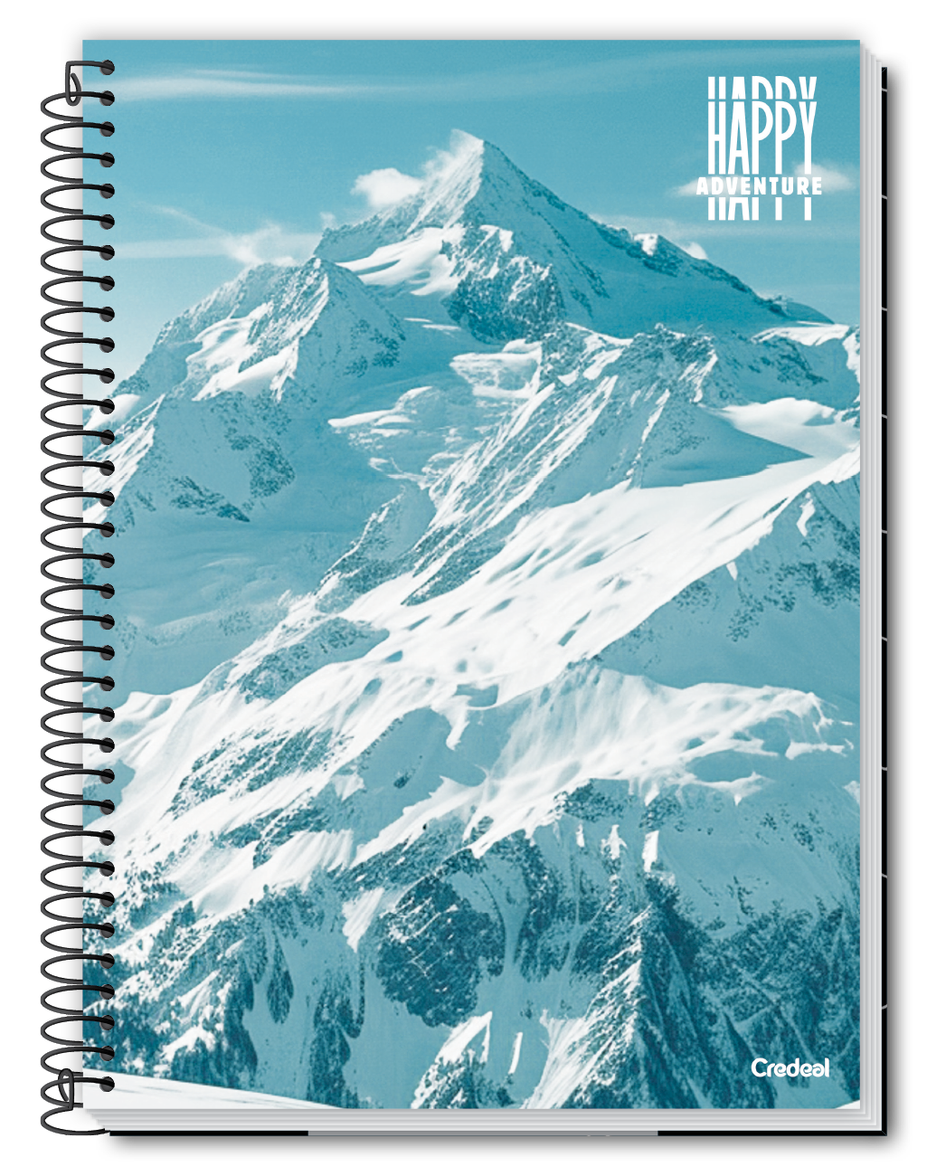 CADERNO ESP 1/4 96F FLEX C/10 HAPPY ADVENTURE CREDEAL