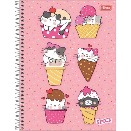 CADERNO ESP UNIV CD 20M 320F C/2 SPICE FEM TILIBRA