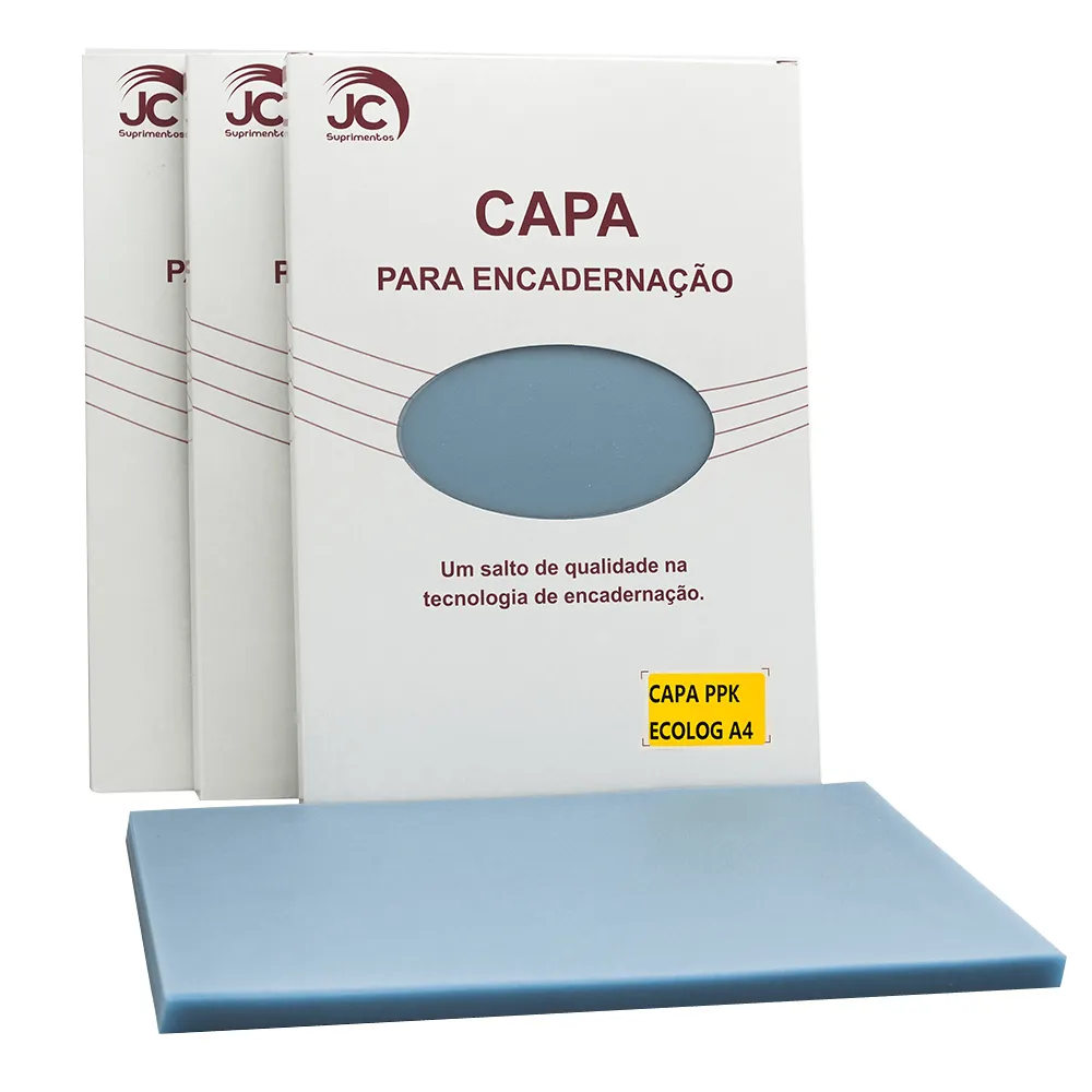 CAPA P/ ENCAD A4 LINE AZ C/100 JC SUPRIMENTOS