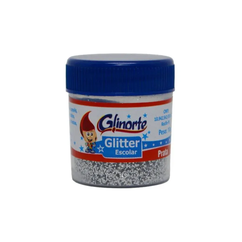 GLITTER PVC ESC 10G C/4 PEROLADO GLINORTE