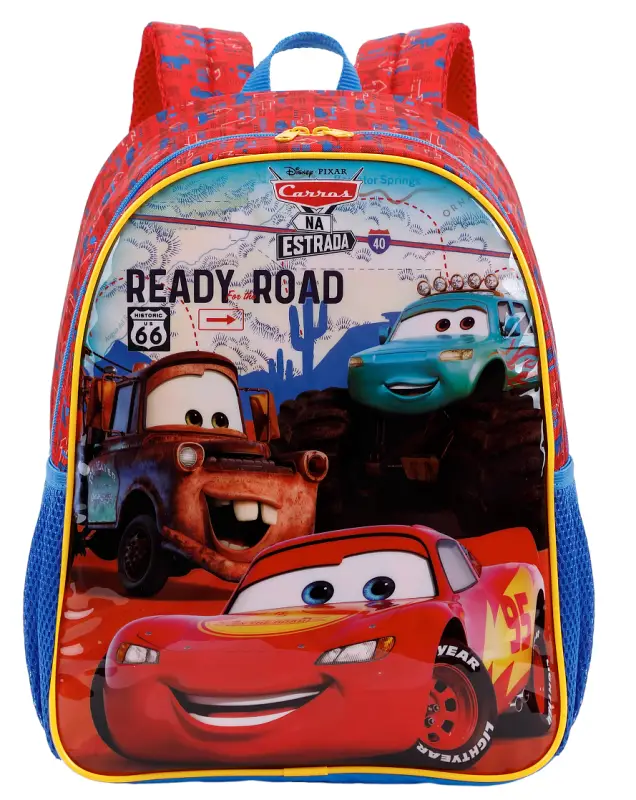 MOCHILA 16 + ESTOJO SIMPLES CARROS XERYUS