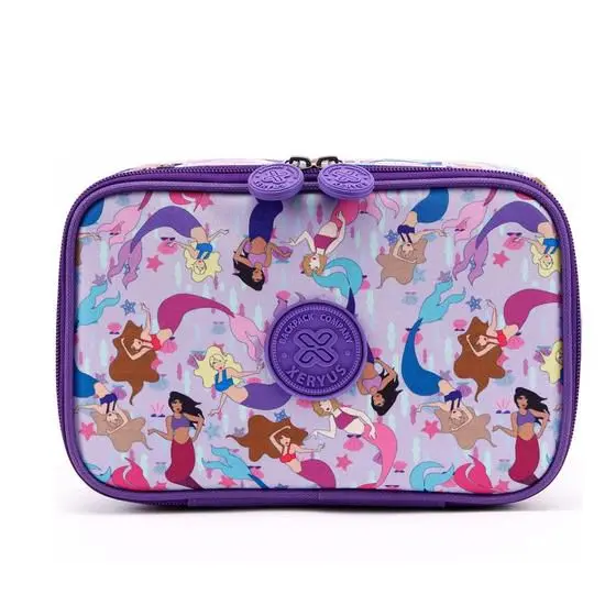MOCHILA C/RODAS 16 + LANCHEIRA + ESTOJO BOX COLLEGE SEREIA