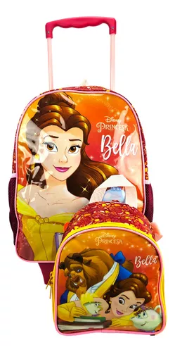 MOCHILA C/RODAS 16 + LANCHEIRA X BELLA