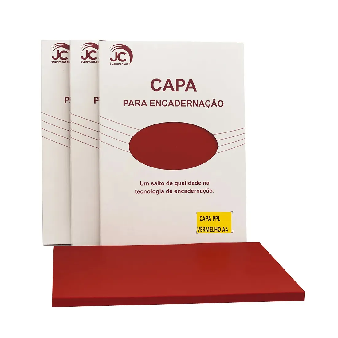 CAPA P/ ENCAD A4 FUNDO C/100 AZ RY JC SUPRIMENTOS
