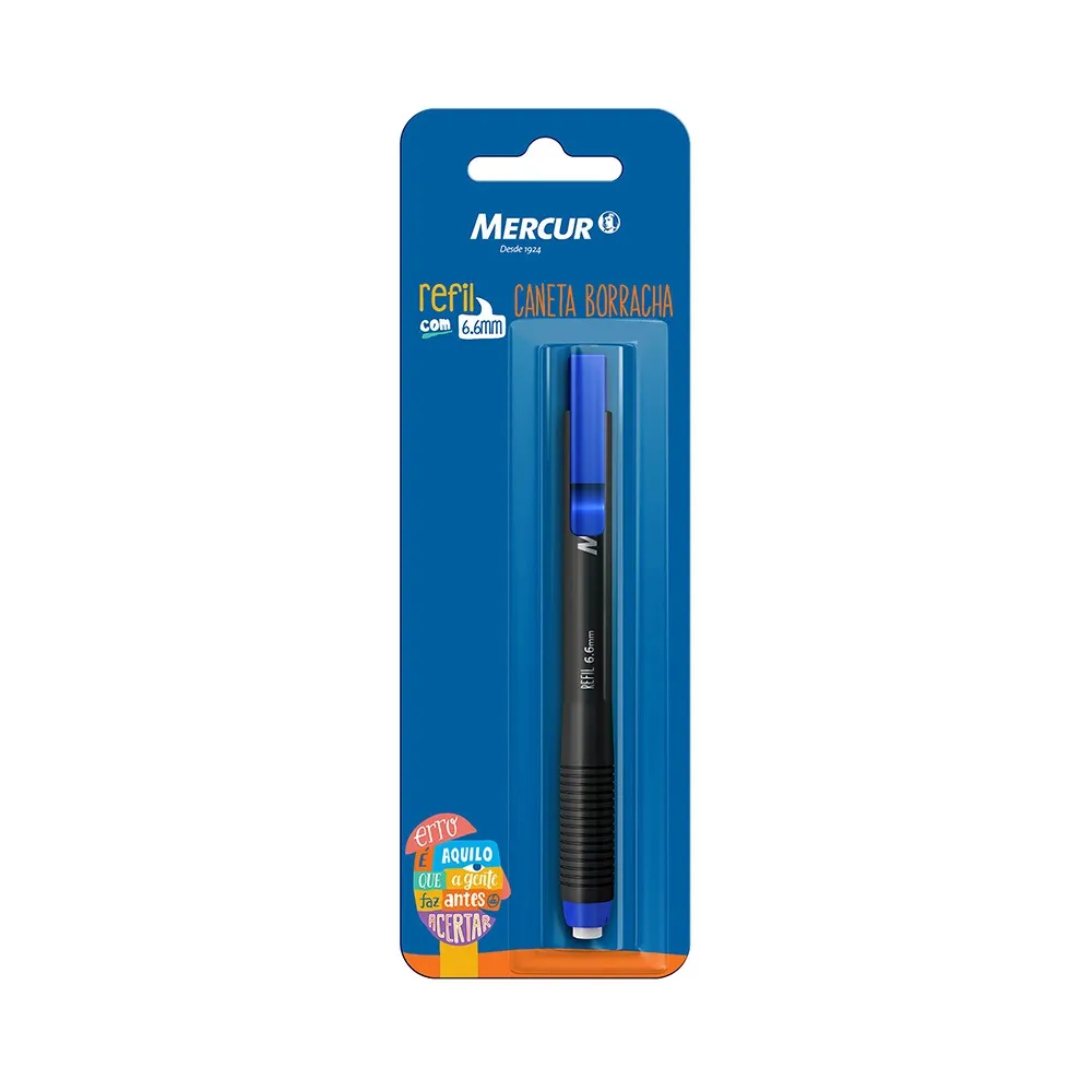 CANETA BORRACHA  6.6MM AZ MERCUR