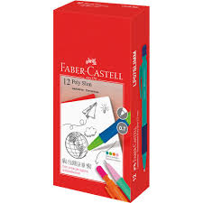 LAPISEIRA 0.7MM C/12 POLY SLIM CORES FABER-CASTELL