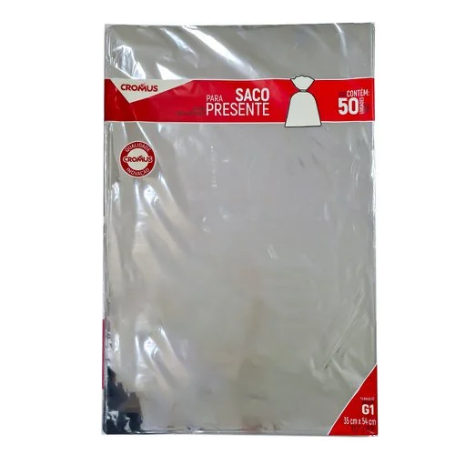 SACO METAL P/PRESENTE 35X53 G1 C/50 PT CROMUS