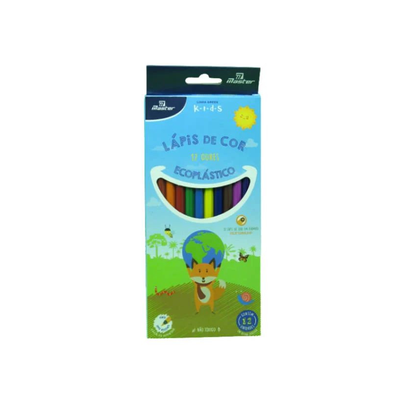LAPIS DE COR GD PCT/12 SEXTAVADO 12 CORES MASTER