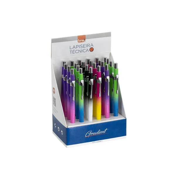 LAPISEIRA 0.7MM C/24 TECNICA GRADIENTE CORES BRW