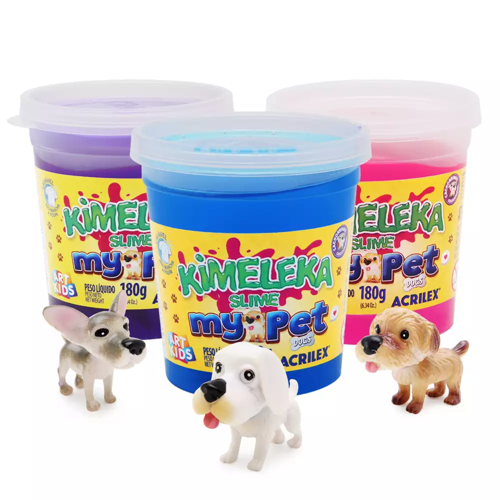 SLIME KIMELEKA C/6 MY PET DOGS 180G ACRILEX