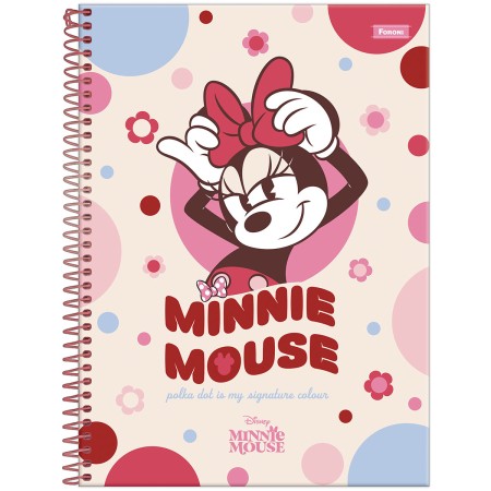 CADERNO ESP UNIV CD 10M 160F C/4 MINNIE FEM FORONI