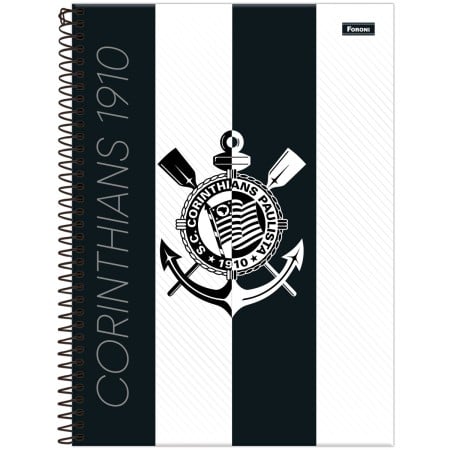 CADERNO ESP UNIV CD 15M 240F C/2 CORINTHIANS MASC FORONI