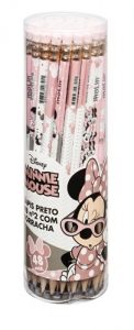 LAPIS PRETO HB N° 2 C/BOR C/48 MINNIE MOLIN