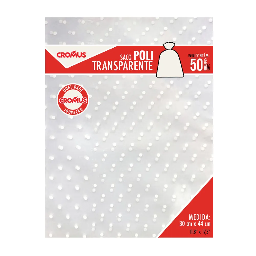 SACO TRANSP P/PRESENTE 30X44 C/50 CROMUS