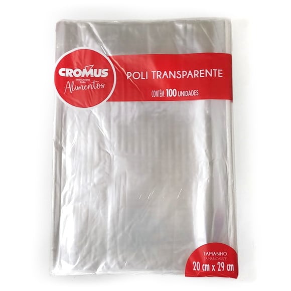 SACO TRANSP P/PRESENTE 20X29 C/50 CROMUS