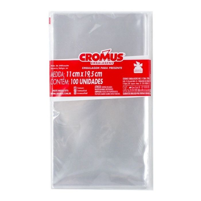 SACO TRANSP P/PRESENTE 11X19,5 C/50 CROMUS