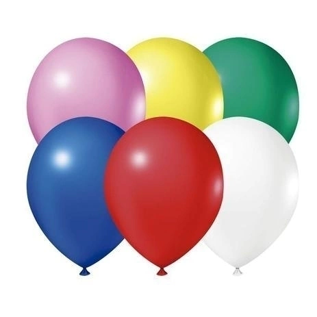 BALAO LISO 7 CORES SORT C/50UN JOY