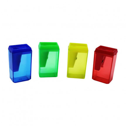 APONTADOR C/DEPOSITO RETANGULAR 4CM CORES ONDA