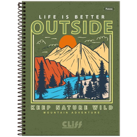 CADERNO UNIV CD 15M 240F C/2 CLIFF MASC FORONI