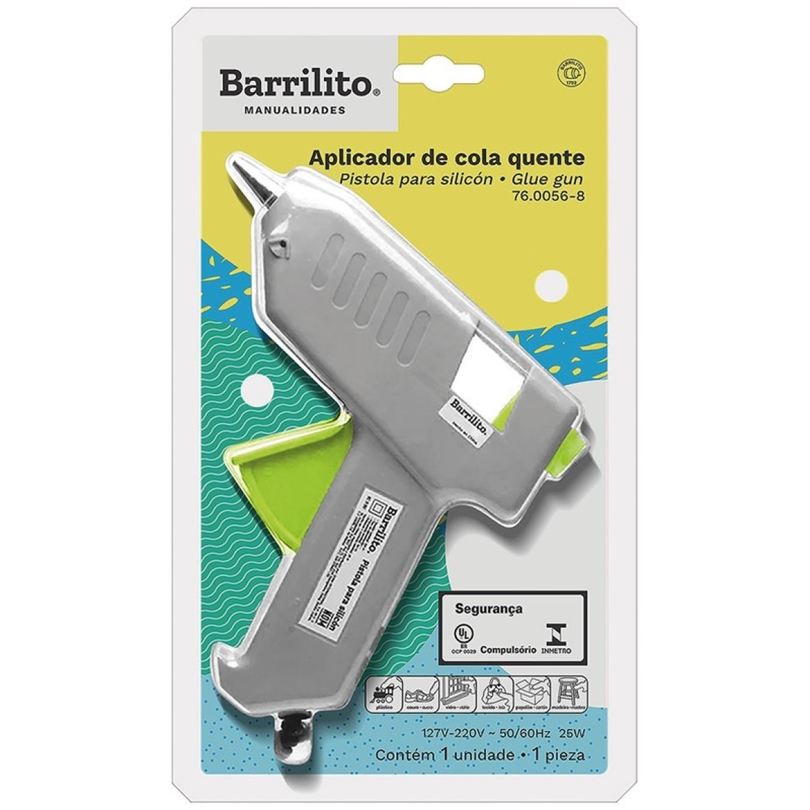 PISTOLA P/COLA SILICONE GD 25W GG7032 CZ BARRILITO