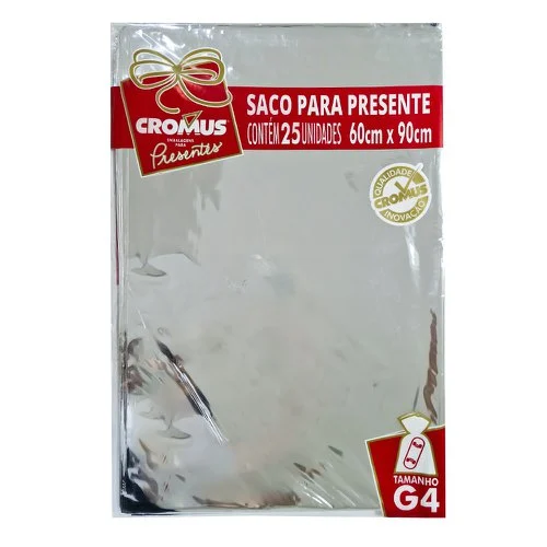 SACO METAL P/PRESENTE 60X90 G4 C/25 PT CROMUS