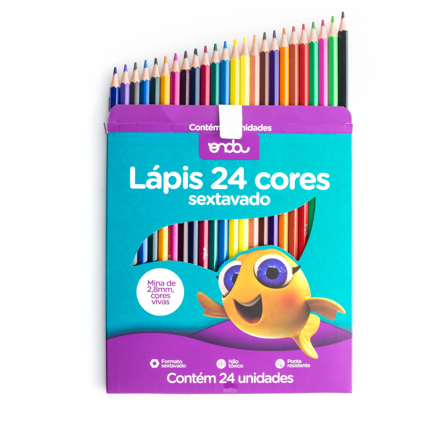 LAPIS DE COR C/6 SEXTAVADO C/24 CORES ONDA