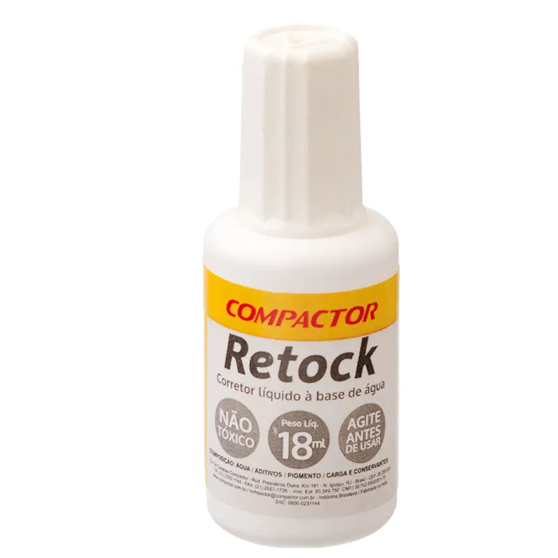 CORRETIVO LIQUIDO PLUS 18ML RETOCK COMPACTOR