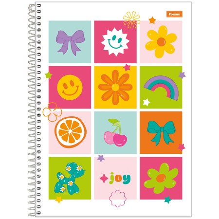 CADERNO ESP UNIV CD 10M 160F C/4 JOYFUL MIND FORONI