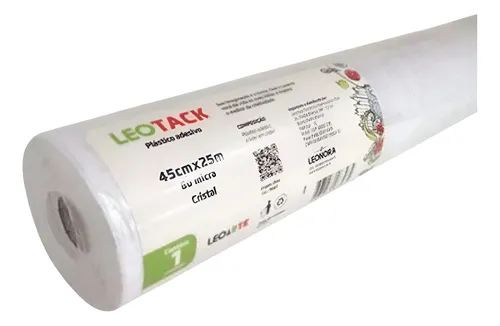PAPEL CONTATO LEOTACK 45CMX25M CRISTAL LEOARTE