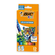 LAPIS DE COR PREMIUM PCT/6 12 CORES KIDS WOODCLR BIC