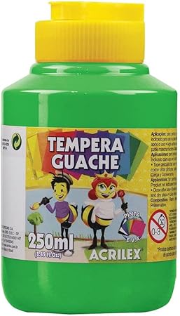 TINTA GUACHE TEMPERA 250ML 510 VD FOLHA ACRILEX