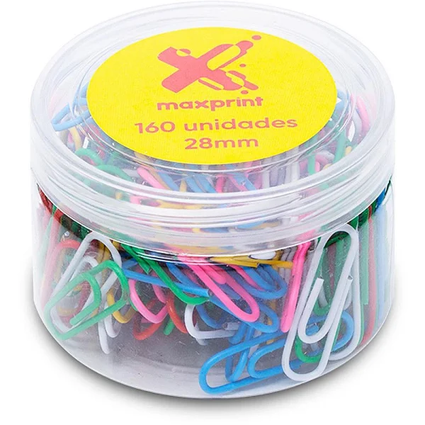 CLIPS 28MM C/160 CORES MAXPRINT