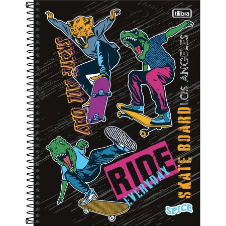 CADERNO ESP UNIV CD 16M 256F C/2 SPICE TILIBRA