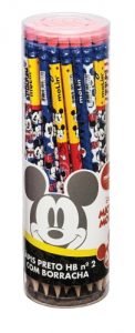 LAPIS PRETO HB N° 2 C/BOR C/48 MICKEY MOUSE MOLIN