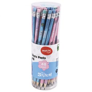 LAPIS PRETO HB N° 2 C/BOR C/48 STITCH MOLIN