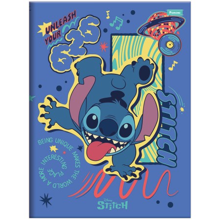 CADERNO BROCH UNIV CD 80F C/5 STITCH FORONI