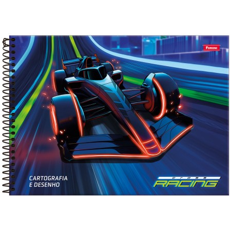 CADERNO ESP CARTOG CD 80F C/5 CROSS RACING FORONI