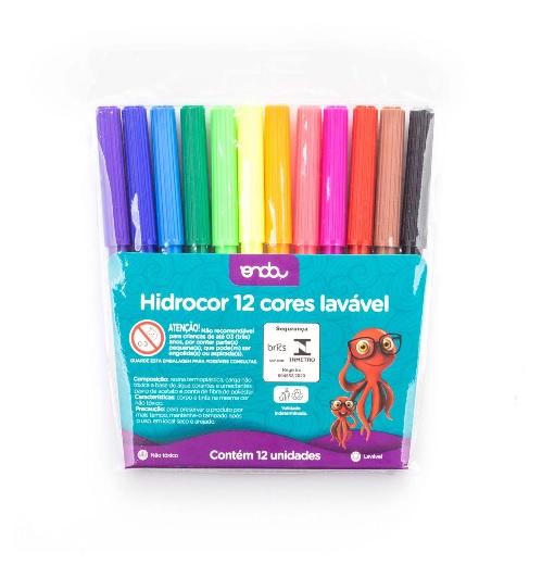 CANETA HIDROG 12 CORES ONDA PRO