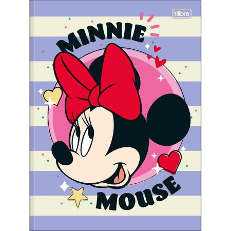CADERNO BROCH UNIV CD 80F C/5 MINNE MOUSE TILIBRA